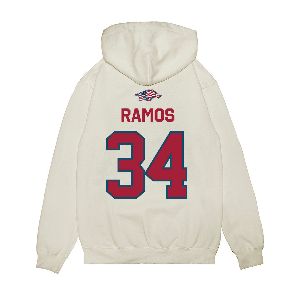 Arkansas - NCAA Softball : jayden ramos - Patriotic Collection Premium Hooded Sweatshirt-1