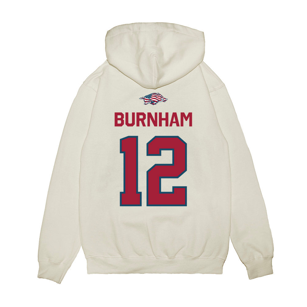 Arkansas - NCAA Softball : Payton Burnham - Patriotic Collection Premium Hooded Sweatshirt-1