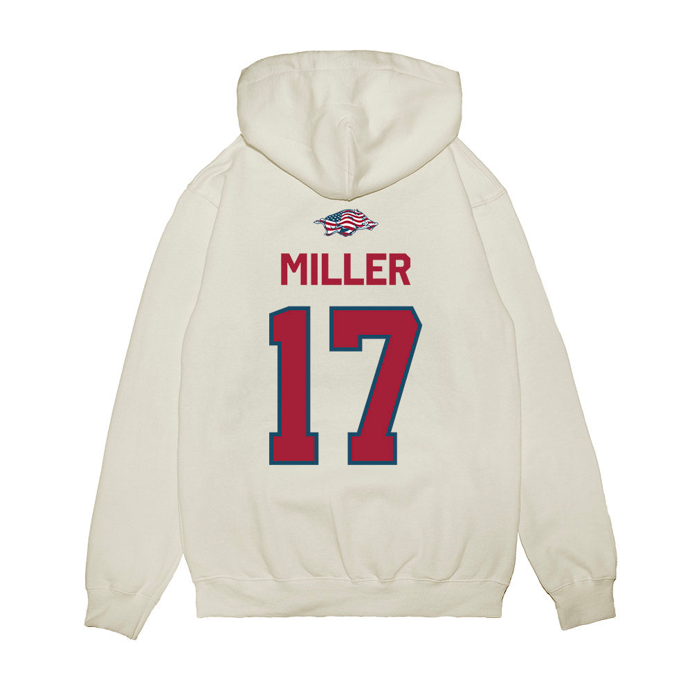 Arkansas - NCAA Softball : Kennedy Miller - Patriotic Collection Premium Hooded Sweatshirt-1