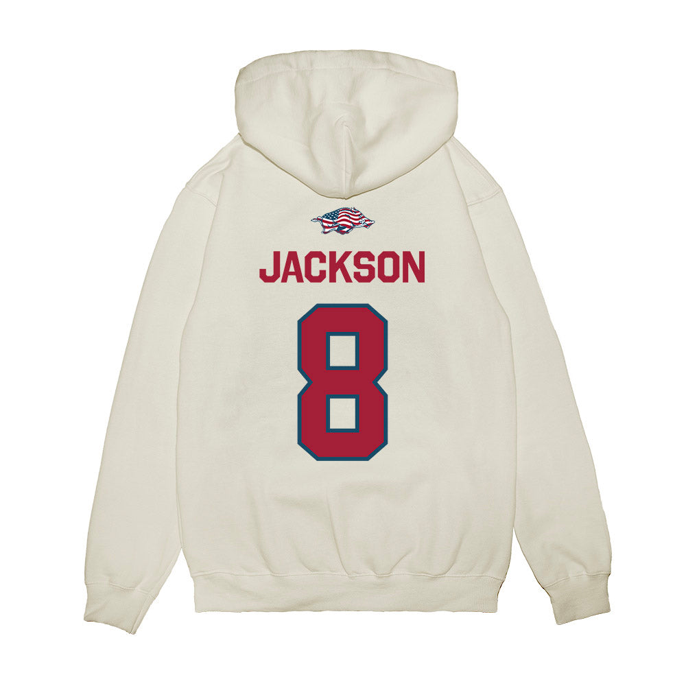 Arkansas - NCAA Football : Phoenix Jackson - Patriotic Collection Premium Hooded Sweatshirt-1