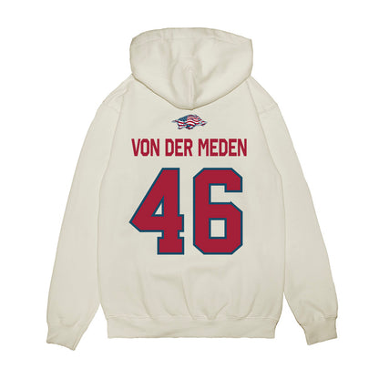 Arkansas - NCAA Football : Charlie von der Meden - Patriotic Collection Premium Hooded Sweatshirt-1