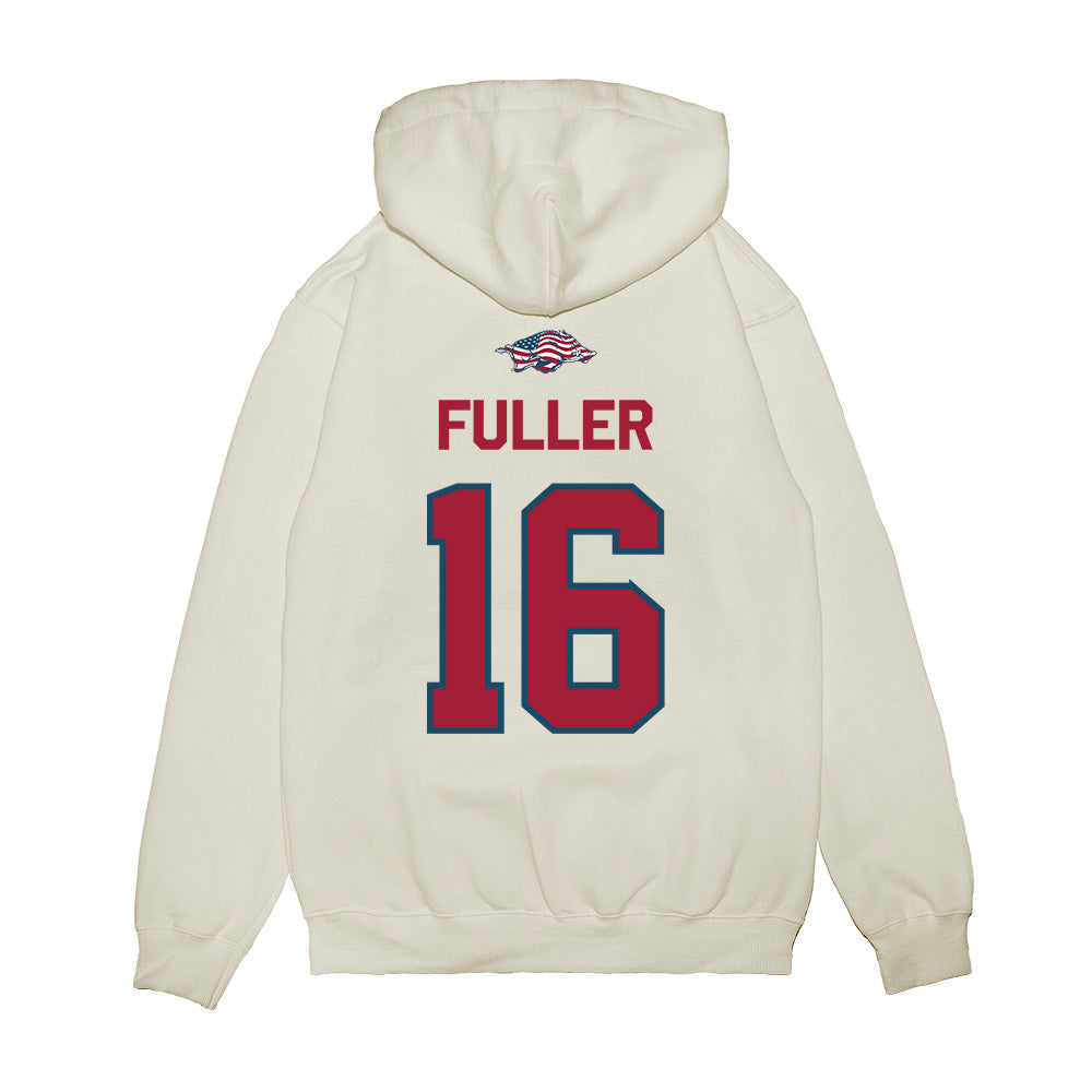 Arkansas - NCAA Football : Braeden Fuller - Patriotic Collection Premium Hooded Sweatshirt-1