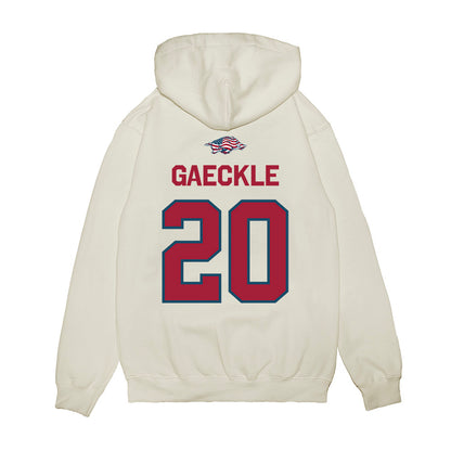 Arkansas - NCAA Baseball : Gabe Gaeckle - Patriotic Collection Premium Hooded Sweatshirt-1