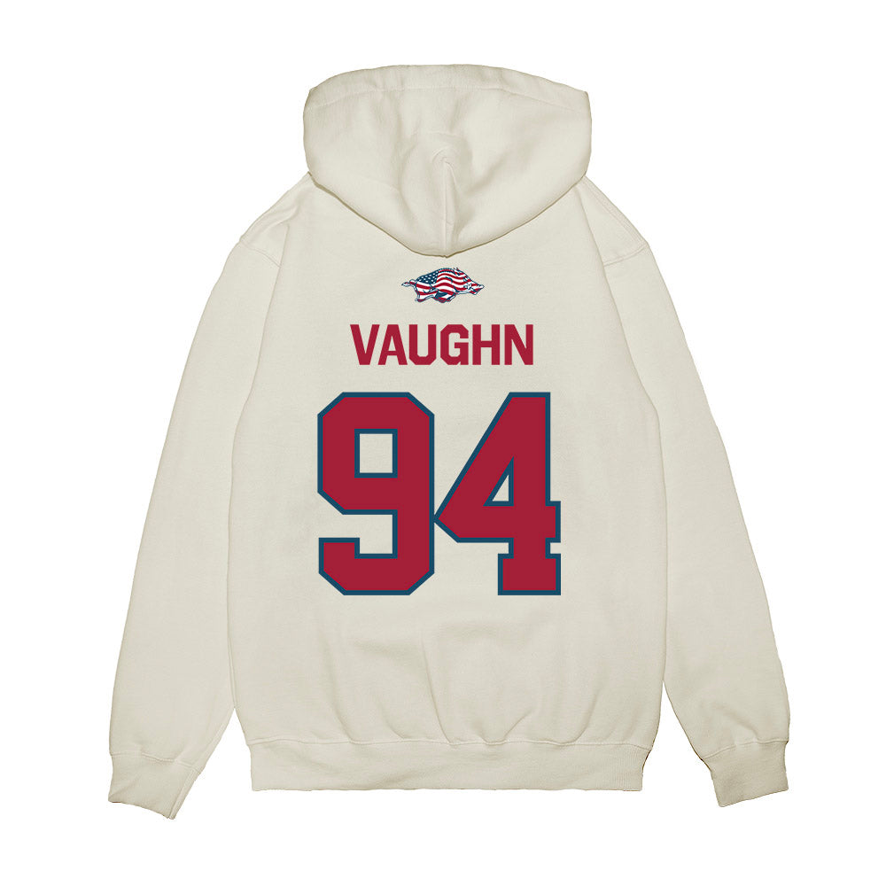 Arkansas - NCAA Football : Reginald Vaughn - Patriotic Collection Premium Hooded Sweatshirt-1