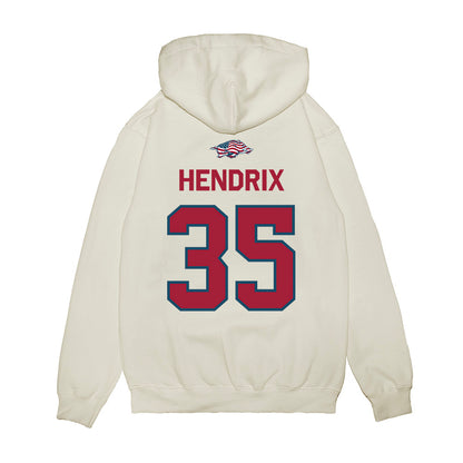 Arkansas - NCAA Football : Hutson Hendrix - Patriotic Collection Premium Hooded Sweatshirt-1