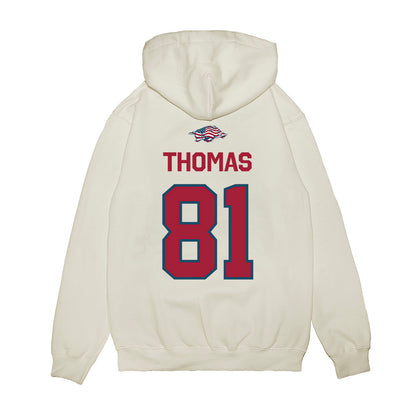 Arkansas - NCAA Football : Dai'Shaun Thomas - Patriotic Collection Premium Hooded Sweatshirt-1