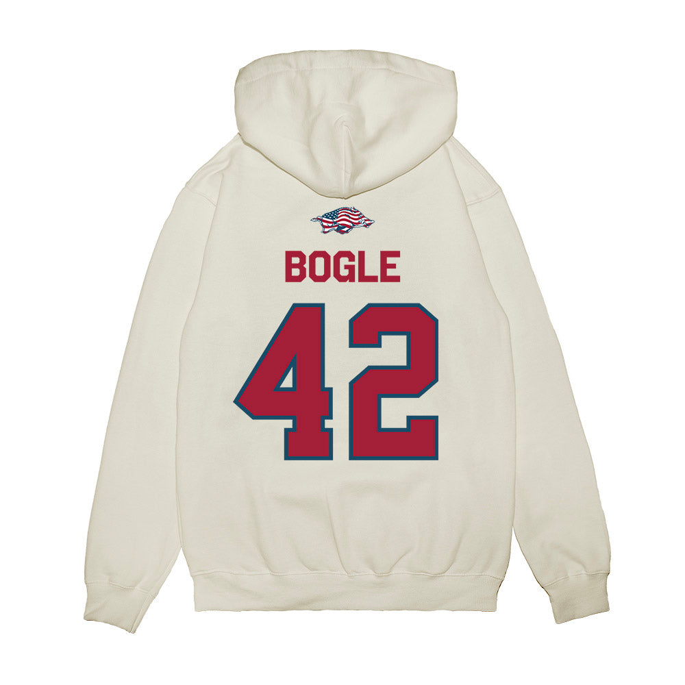 Arkansas - NCAA Football : Ben Bogle - Patriotic Collection Premium Hooded Sweatshirt-1