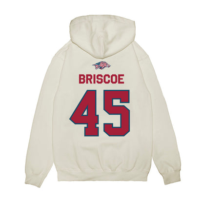 Arkansas - NCAA Baseball : Tye Briscoe - Patriotic Collection Premium Hooded Sweatshirt-1