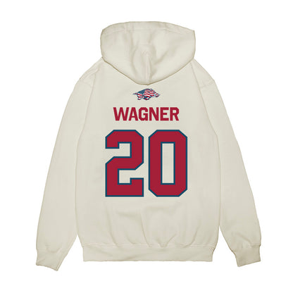 Arkansas - NCAA Women's Soccer : Natalie Wagner - Patriotic Collection Premium Hooded Sweatshirt-1