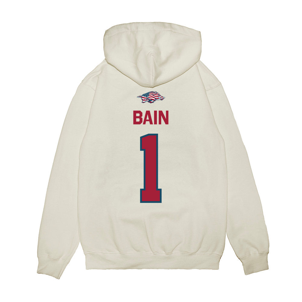 Arkansas - NCAA Softball : Brinli Bain - Patriotic Collection Premium Hooded Sweatshirt-1