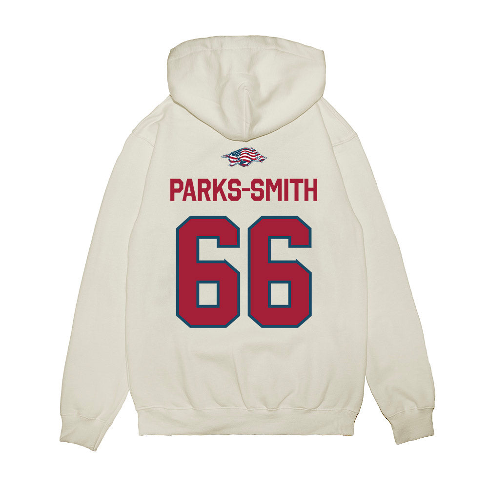Arkansas - NCAA Football : Payton Parks-Smith - Patriotic Collection Premium Hooded Sweatshirt-1