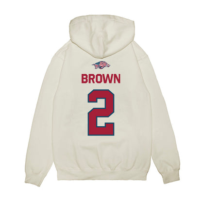 Arkansas - NCAA Men's Basketball : Amere Brown - Patriotic Collection Premium Hooded Sweatshirt-1