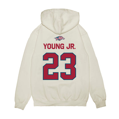 Arkansas - NCAA Football : Kevin Young Jr. - Patriotic Collection Premium Hooded Sweatshirt-1