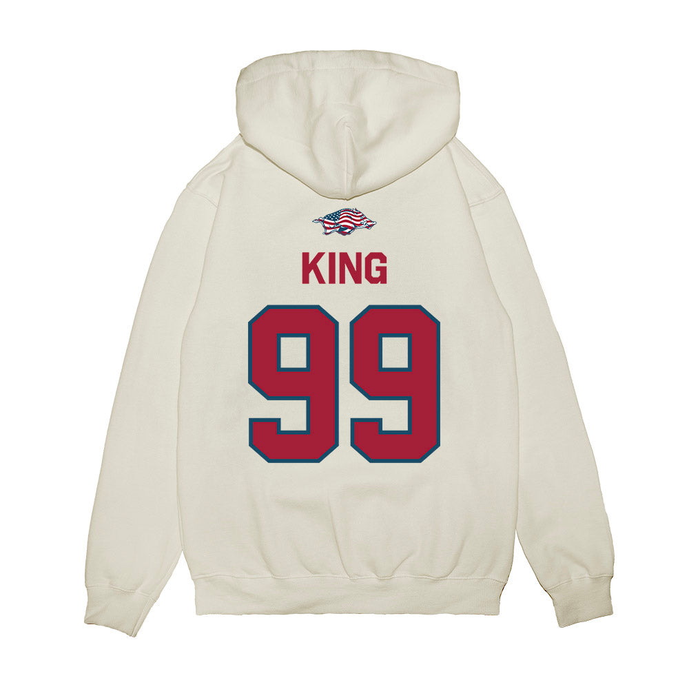 Arkansas - NCAA Softball : Lexi King - Patriotic Collection Premium Hooded Sweatshirt-1