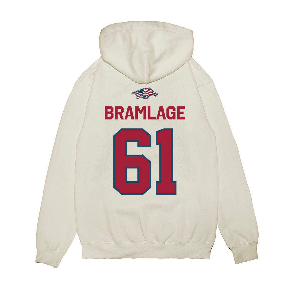 Arkansas - NCAA Football : Kaden Bramlage - Patriotic Collection Premium Hooded Sweatshirt-1