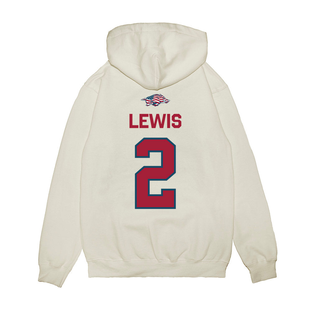 Arkansas - NCAA Football : Shelton Lewis - Patriotic Collection Premium Hooded Sweatshirt-1