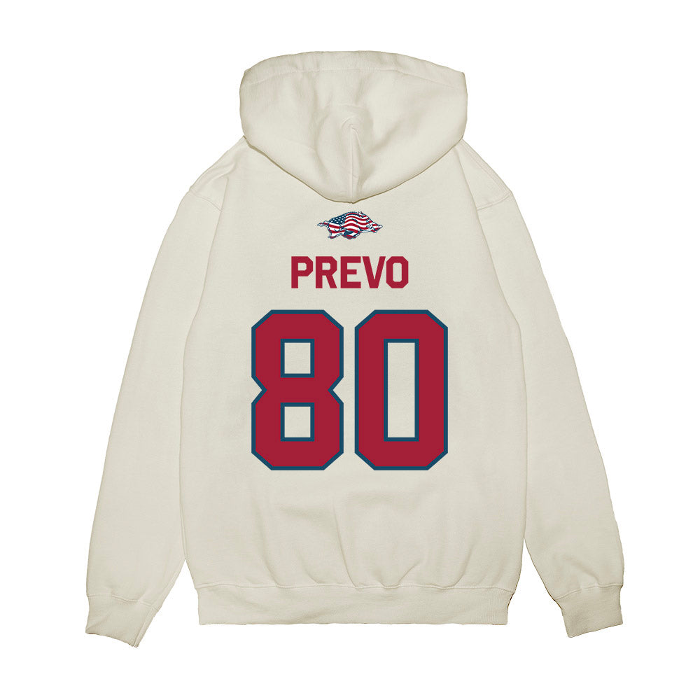Arkansas - NCAA Football : Dequane Prevo - Patriotic Collection Premium Hooded Sweatshirt-1