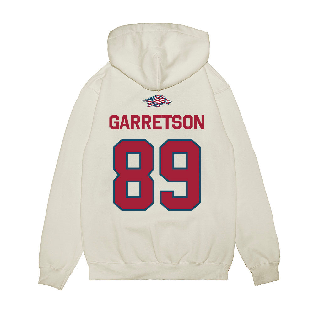 Arkansas - NCAA Football : Gavin Garretson - Patriotic Collection Premium Hooded Sweatshirt-1