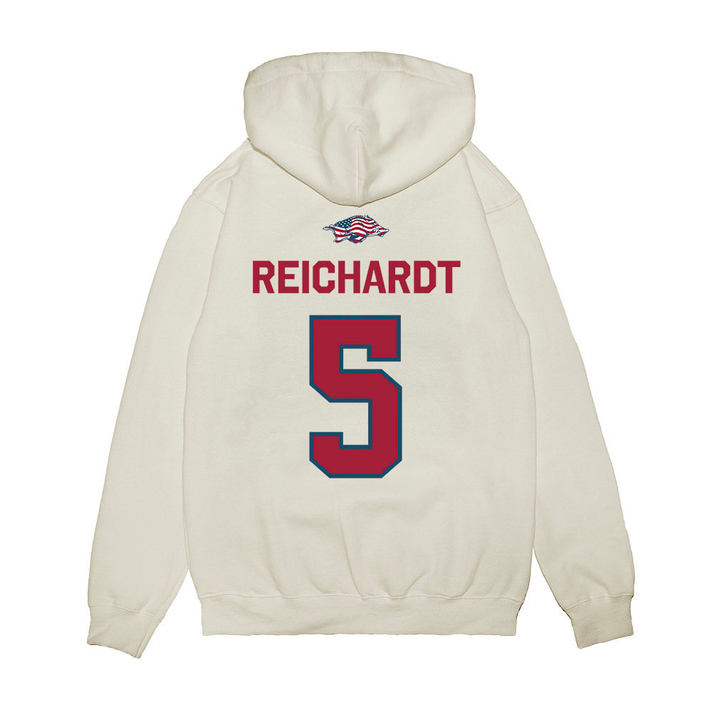 Arkansas - NCAA Softball : Ashtyn Reichardt - Patriotic Collection Premium Hooded Sweatshirt-1