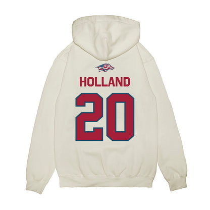 Arkansas - NCAA Baseball : Max Holland - Patriotic Collection Premium Hooded Sweatshirt-1