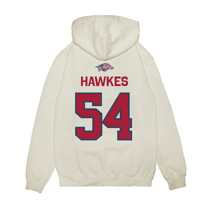 Arkansas - NCAA Football : Adam Hawkes - Patriotic Collection Premium Hooded Sweatshirt-1