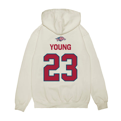 Arkansas - NCAA Football : Kevin Young - Patriotic Collection Premium Hooded Sweatshirt-1