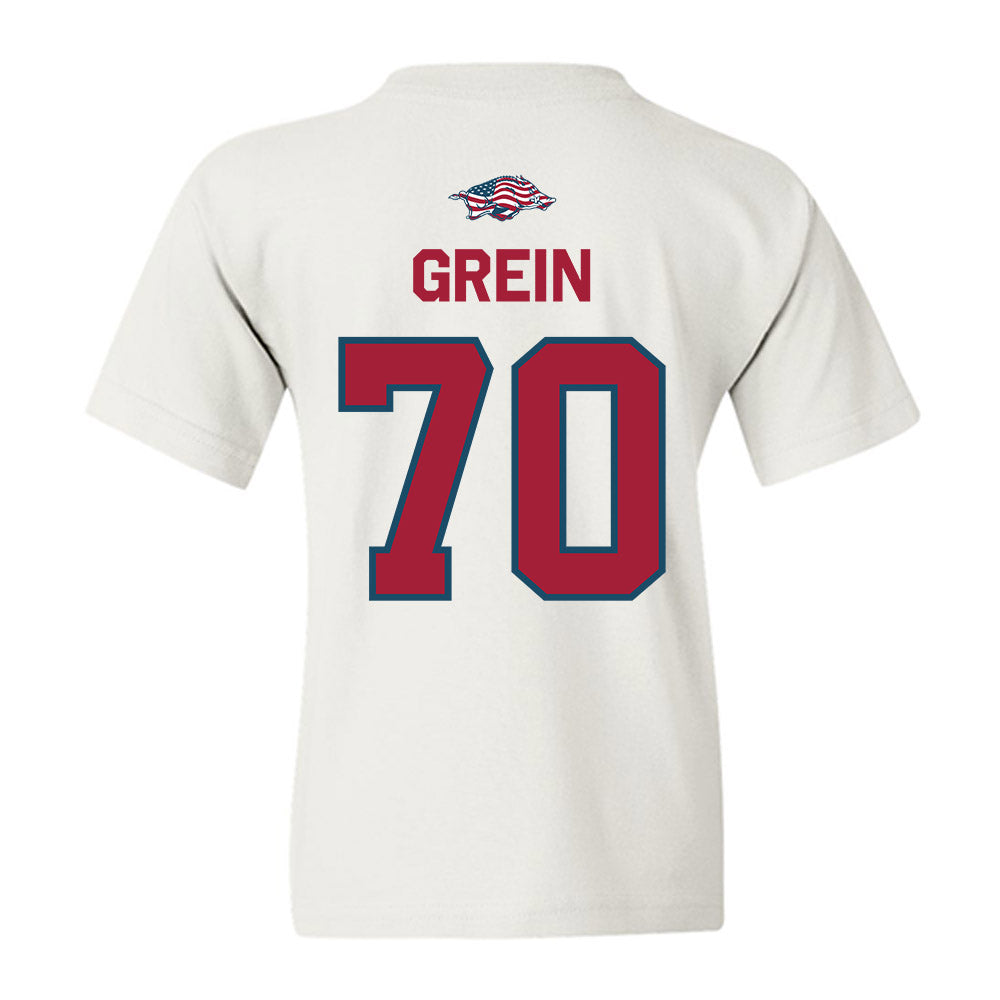 Arkansas - NCAA Football : Dan Grein - Patriotic Collection Youth T-Shirt-1