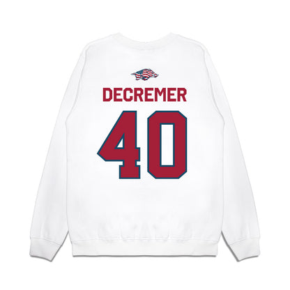 Arkansas - NCAA Baseball : James DeCremer - Patriotic Collection Premium Crewneck Sweatshirt-1