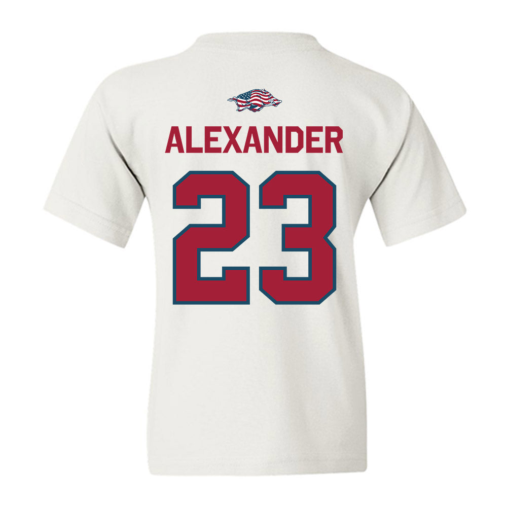 Arkansas - NCAA Women's Volleyball : Aleki Alexander - Patriotic Collection Youth T-Shirt-1