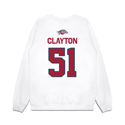 Arkansas - NCAA Football : Carey Clayton - Patriotic Collection Premium Crewneck Sweatshirt-1