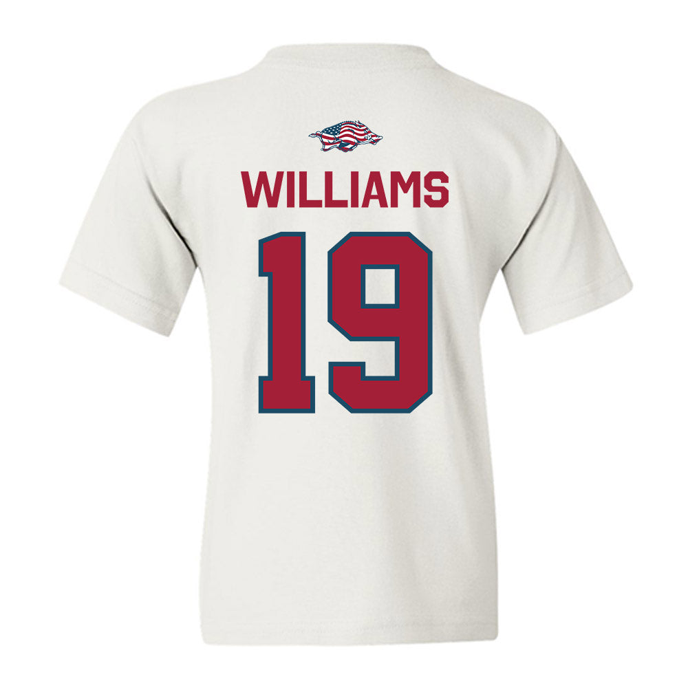 Arkansas - NCAA Football : Kyndrick Williams - Patriotic Collection Youth T-Shirt-1