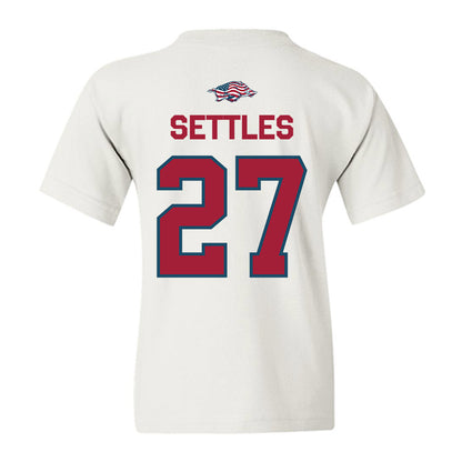 Arkansas - NCAA Football : Cameron Settles - Patriotic Collection Youth T-Shirt-1