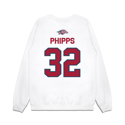 Arkansas - NCAA Football : Landon Phipps - Patriotic Collection Premium Crewneck Sweatshirt-1