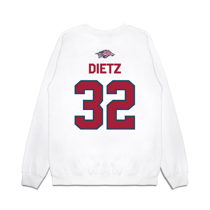 Arkansas - NCAA Baseball : Hunter Dietz - Patriotic Collection Premium Crewneck Sweatshirt-1