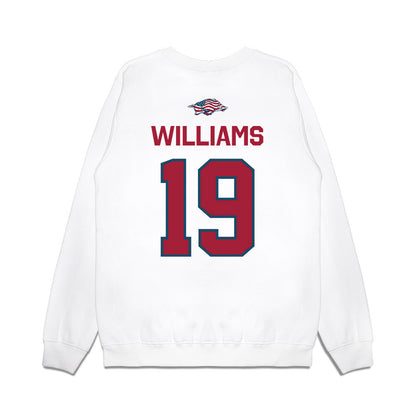 Arkansas - NCAA Football : Kyndrick Williams - Patriotic Collection Premium Crewneck Sweatshirt-1