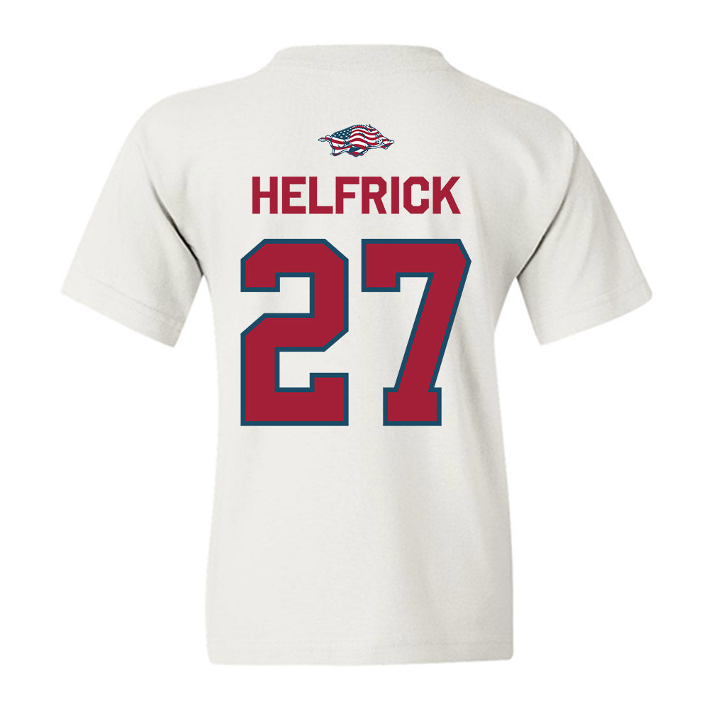 Arkansas - NCAA Baseball : Ryder Helfrick - Patriotic Collection Youth T-Shirt-1