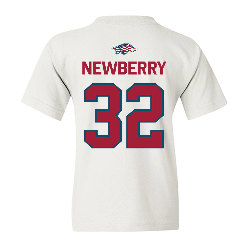 Arkansas - NCAA Baseball : Trystan Newberry - Patriotic Collection Youth T-Shirt-1