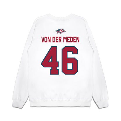 Arkansas - NCAA Football : Charlie von der Meden - Patriotic Collection Premium Crewneck Sweatshirt-1