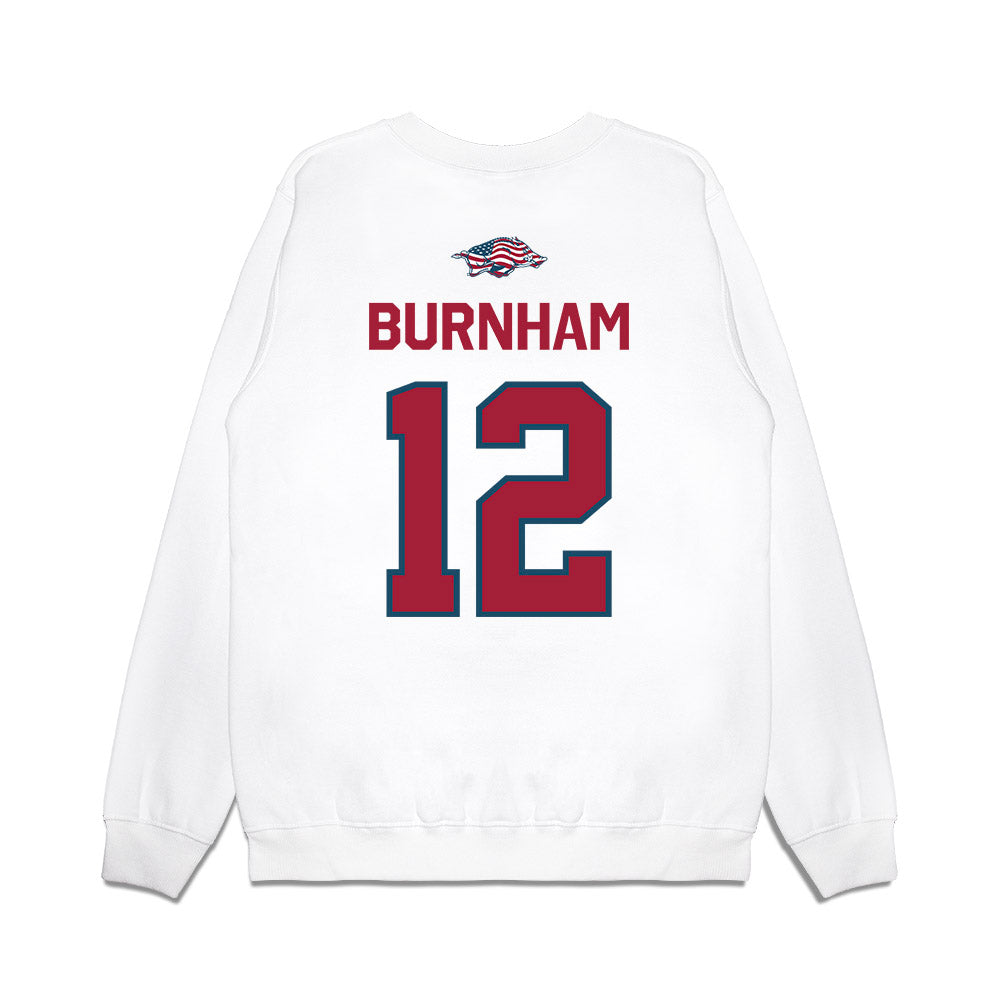 Arkansas - NCAA Softball : Payton Burnham - Patriotic Collection Premium Crewneck Sweatshirt-1