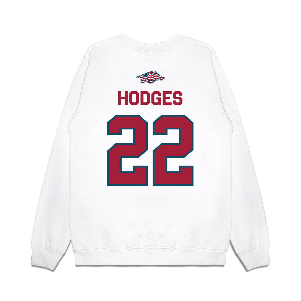 Arkansas - NCAA Football : Tj HODGES - Patriotic Collection Premium Crewneck Sweatshirt-1
