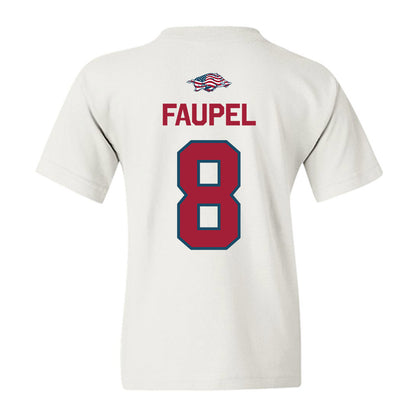 Arkansas - NCAA Football : Donovan Faupel - Patriotic Collection Youth T-Shirt-1