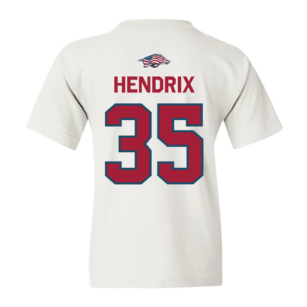 Arkansas - NCAA Football : Hutson Hendrix - Patriotic Collection Youth T-Shirt-1