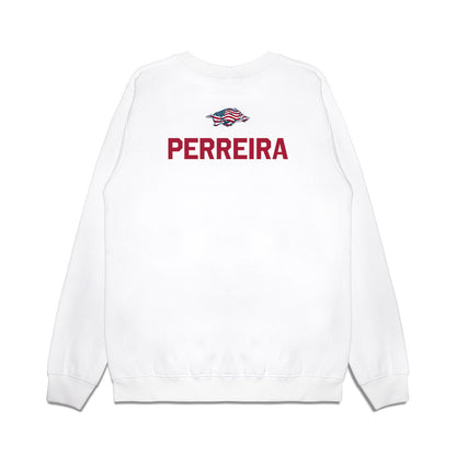 Arkansas - NCAA Women's Swimming & Diving : Isabella Perreira - Patriotic Collection Premium Crewneck Sweatshirt-1