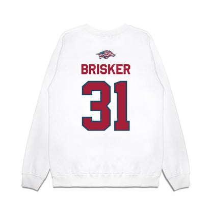 Arkansas - NCAA Football : Blake Brisker - Patriotic Collection Premium Crewneck Sweatshirt-1