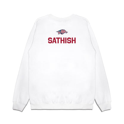 Arkansas - NCAA Women's Golf : Swetha Sathish - Patriotic Collection Premium Crewneck Sweatshirt-1