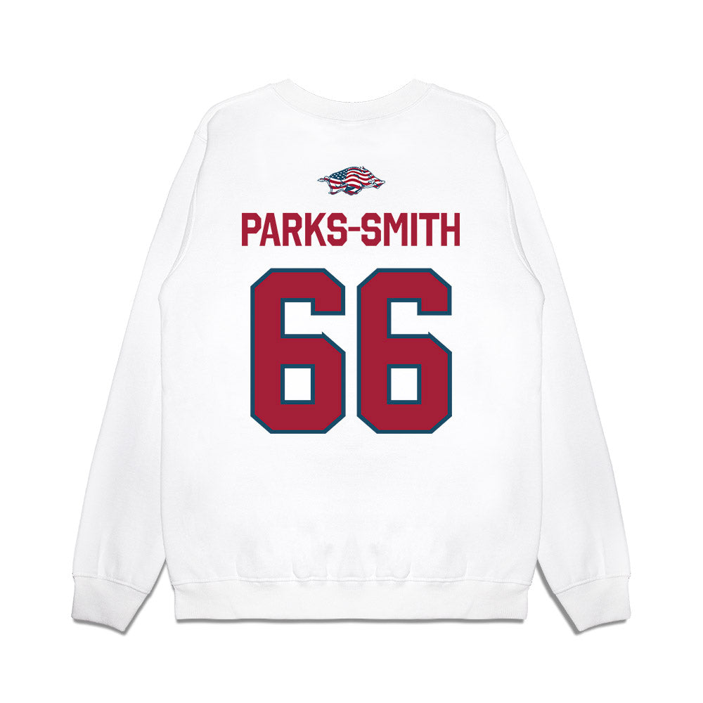 Arkansas - NCAA Football : Payton Parks-Smith - Patriotic Collection Premium Crewneck Sweatshirt-1