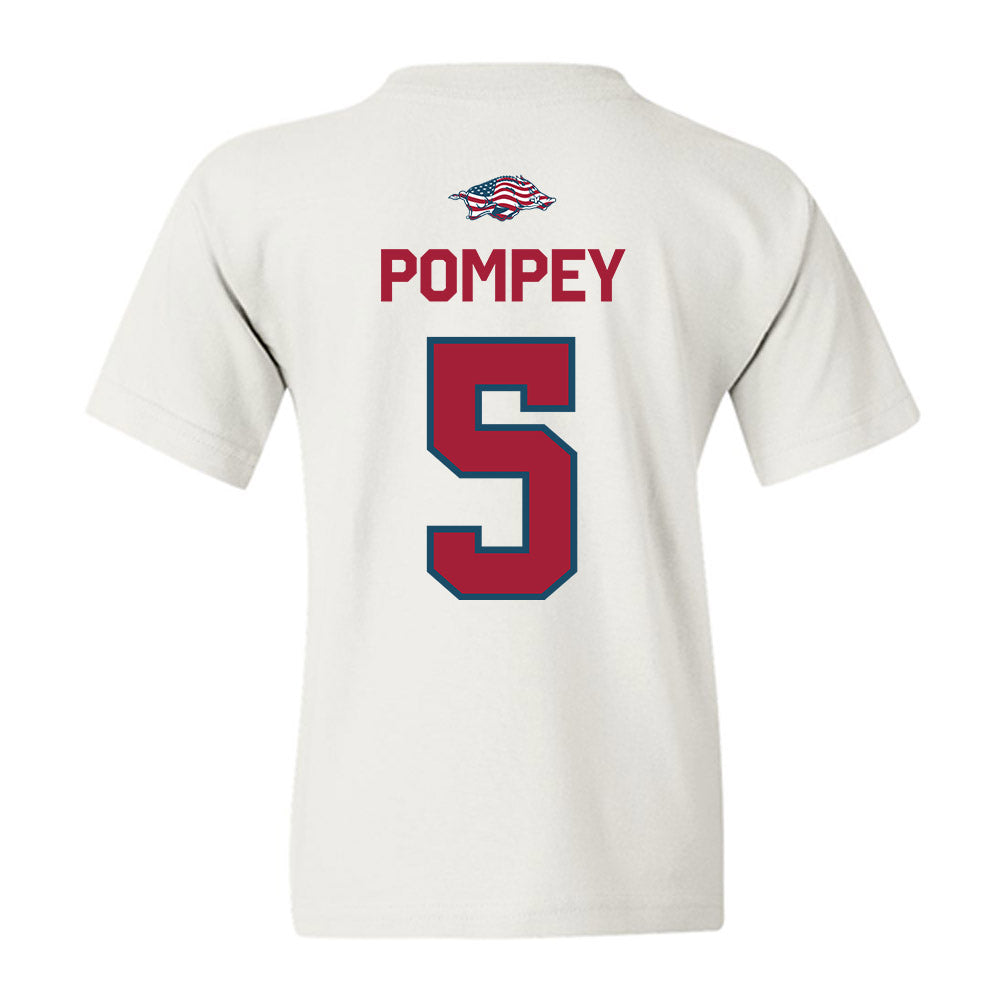 Arkansas - NCAA Baseball : TJ Pompey - Patriotic Collection Youth T-Shirt-1