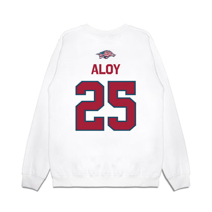 Arkansas - NCAA Baseball : Kuhio Aloy - Patriotic Collection Premium Crewneck Sweatshirt-1