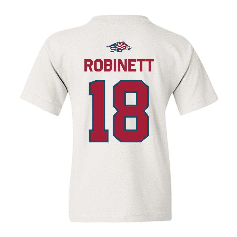 Arkansas - NCAA Baseball : Reese Robinett - Patriotic Collection Youth T-Shirt-1