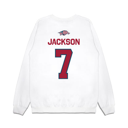 Arkansas - NCAA Football : KJ Jackson - Patriotic Collection Premium Crewneck Sweatshirt-1